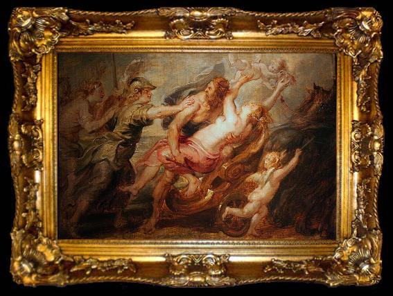 framed  Peter Paul Rubens L enlevement de Proserpine, ta009-2